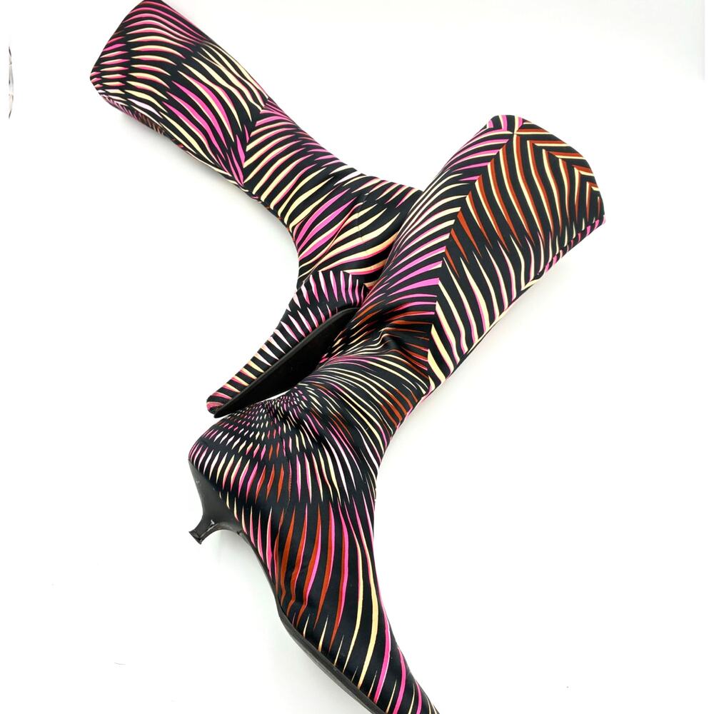 39 Missoni Satin Printed Boots - Picture 9 of 9